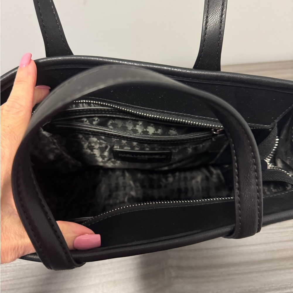 Karl Lagerfeld Black Tote Bag - Picture 4 of 8